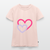 herzen  t shirt - Puderrosa