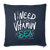 I need Vitamin Sea Sofakissen mit Füllung 44 x 44 cm - Navy