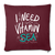 I need Vitamin Sea Sofakissen mit Füllung 44 x 44 cm - Burgunderrot
