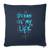 Ocean is my life Sofakissen mit Füllung 44 x 44 cm - Navy